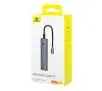 Hub USB Baseus B00052802811-01 6w1 Ultra Joy USB-C - HDMI, USB3.0x2, USB2.0, PD, C3.0 Szary