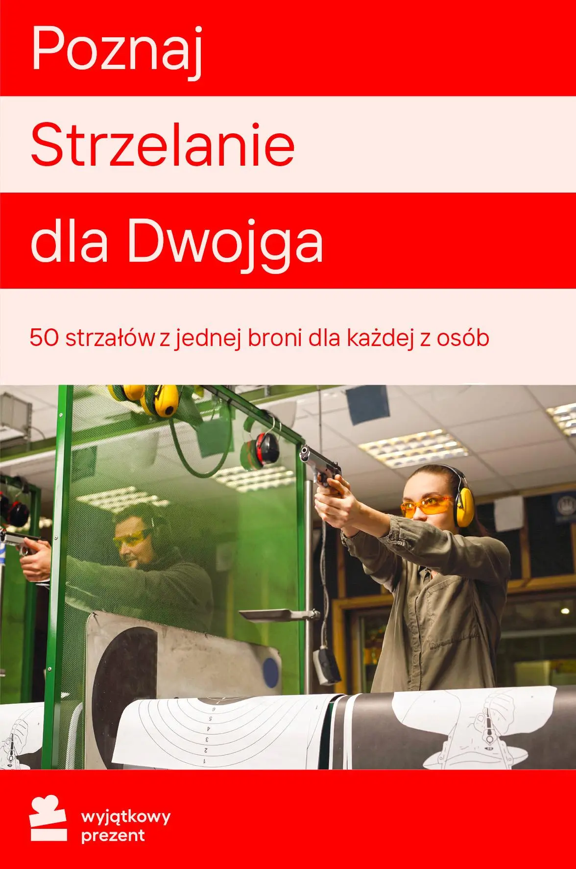 Karta Podarunkowa Poznaj Strzelanie dla Dwojga Obecnie dostępne tylko w sklepach stacjonarnych RTV EURO AGD