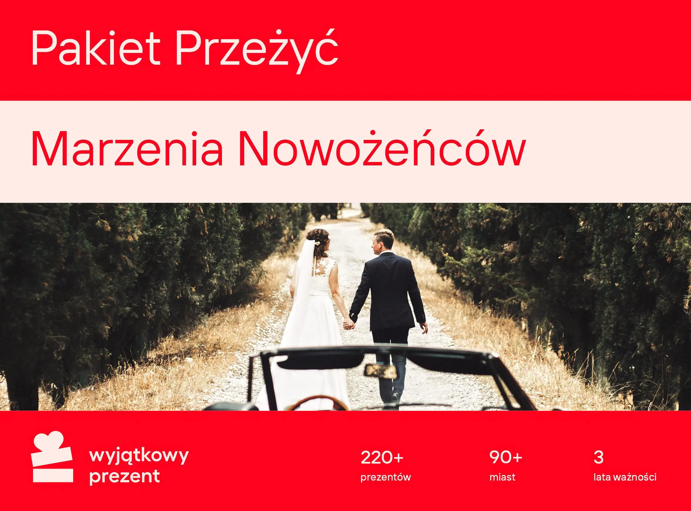 Karta Podarunkowa Pakiet Przeżyć Marzenia Nowożeńców [Bon Agencyjny]