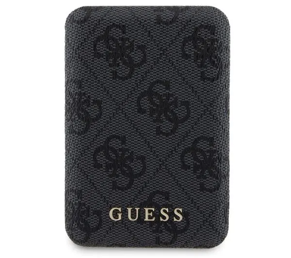 Guess Zestaw do iPhone 15 Pro + Powerbank 5000mAh MagSafe 4G Metal Logo Czarny