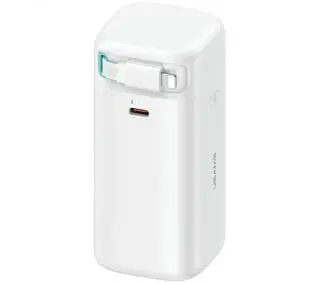 USAMS Fast Charge XMF Series ze zwijanym kablem Lightning 18000mAh PD45W Biały