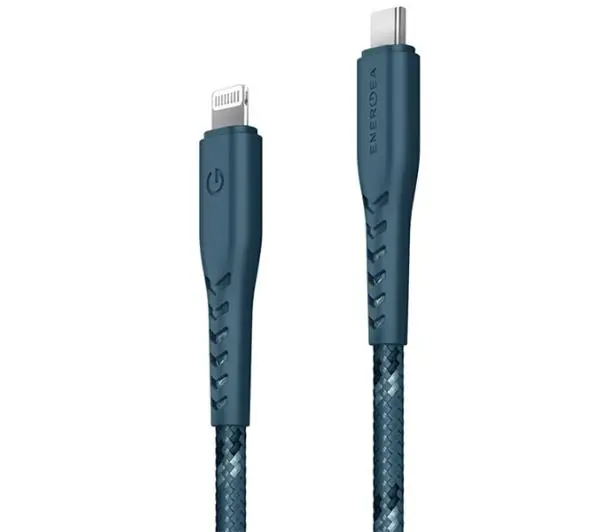 Energea Nyloflex USB-C do Lightning C94 MFI 1,5m Niebieski