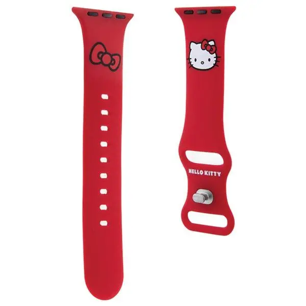 Pasek Hello Kitty do Watch 38/40/41mm strap Silicone Kitty Head Czerwony