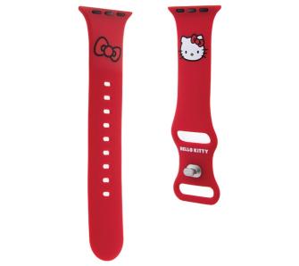 Pasek Hello Kitty do Watch 38/40/41mm strap Silicone Kitty Head Czerwony