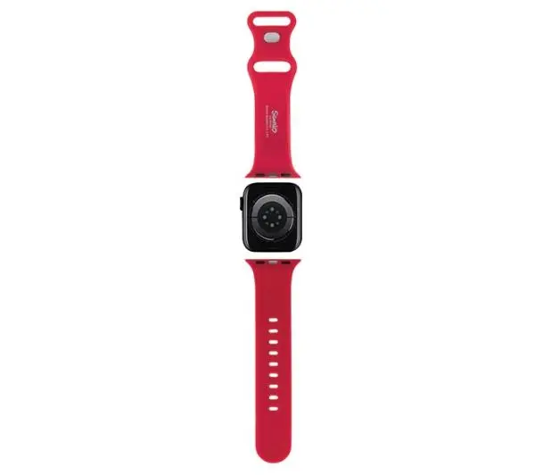 Hello Kitty do Watch 38/40/41mm strap Silicone Kitty Head Czerwony