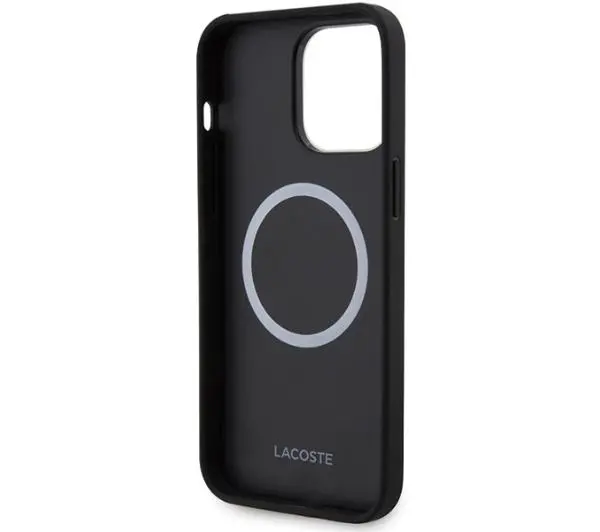 Lacoste Blend Monogram MagSafe do iPhone 15 Pro Czarny