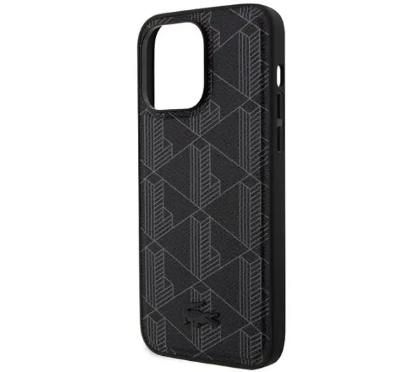 Lacoste Blend Monogram MagSafe do iPhone 15 Pro Czarny