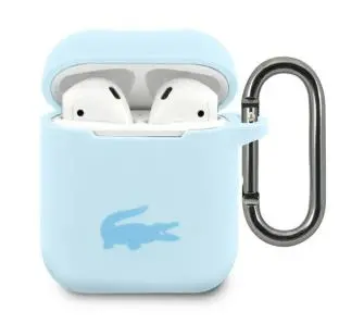 Etui na słuchawki Lacoste LCA2SLB Case Silicone do AirPods 1/2 Niebieski