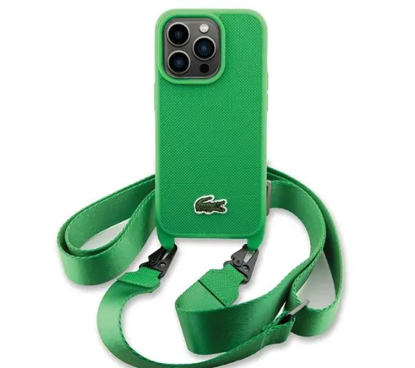 Lacoste LCHCP15XSPVCN Hardcase Iconic Petit Pique Crossbody do iPhone 15 Pro Max Zielony - TRZECI -55%, ALBO 5-TY ZA 1ZŁ