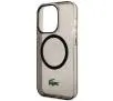 Etui Lacoste Transparent MagSafe do iPhone 14 Pro Max Czarny