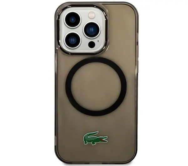 Lacoste Transparent MagSafe do iPhone 14 Pro Max Czarny