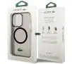 Etui Lacoste Transparent MagSafe do iPhone 14 Pro Max Czarny