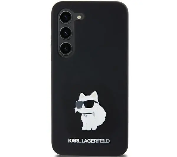 Фото - Чохол Karl Lagerfeld Hardcase Silicone Choupette Metal Pin do Samsung Galaxy A35 Czarny 