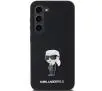 Etui Karl Lagerfeld Silicone Ikonik Metal Pin do Samsung Galaxy S24 Czarny