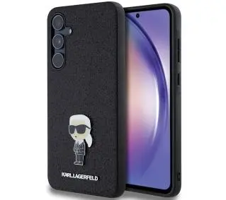 Karl Lagerfeld Hardcase Fixed Glitter Ikonik Logo Metal Pin do Samsung Galaxy A55 Czarny