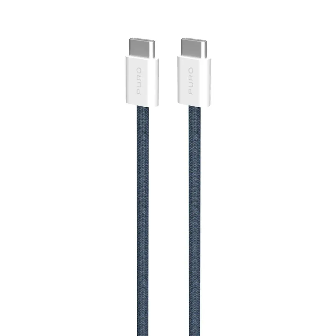 Kabel Puro USB-C do USB-C 60W 1,5m Niebieski