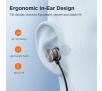 Słuchawki przewodowe Joyroom JR-EW03 Dokanałowe Srebrny