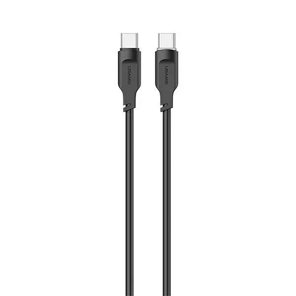 Kabel USAMS SJ567USB01 USB-C na USB-C  Fast Charging Lithe Series 100W 1,2m Czarny