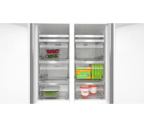 Bosch Serie 4 KMC85LBEA Pełny No Frost 189,5cm Komora świeżości Czarne szkło - Kup na Raty - RRSO 0%