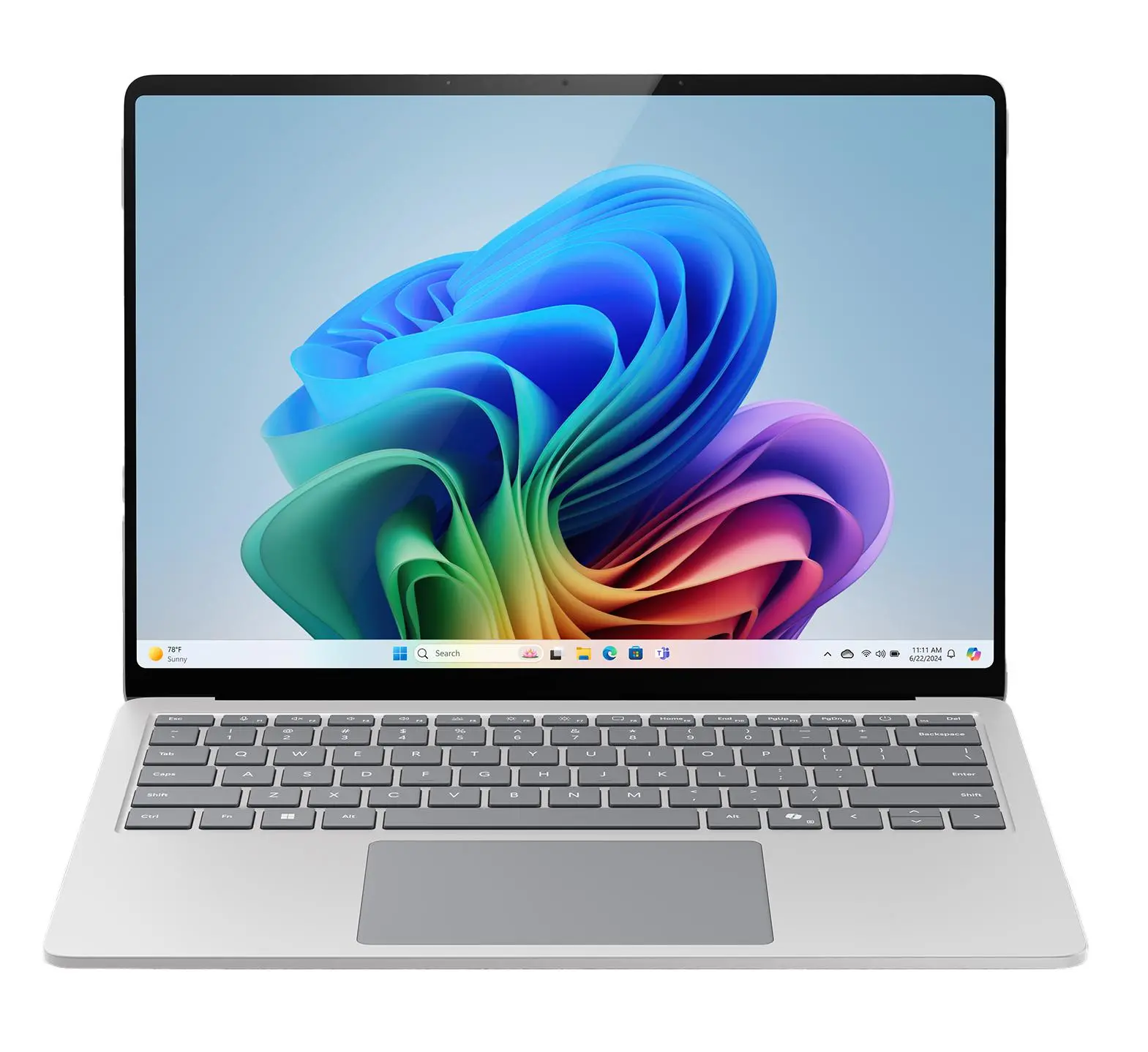 Laptop 2w1 Microsoft Surface Laptop Copilot+ PC 13,8" Snapdragon X Plus 16GB RAM 256GB Dysk SSD Win11 Platynowy Funkcje AI