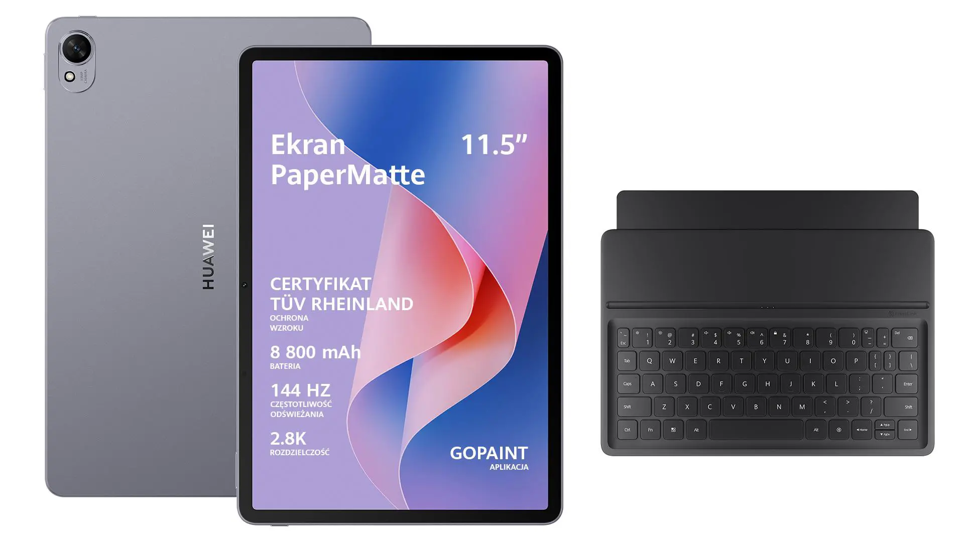 Tablet Huawei MatePad S 11,5" S 8/256GB Wi-Fi Space Gray + Klawiatura