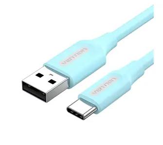 Kabel Vention USB 2.0 A do USB-C COKSG 3A 1,5m Jasnoniebieski