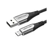 Kabel Vention COAHD 3A USB do microUSB 0,5m Szary