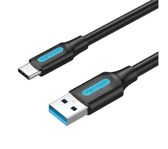 Kabel Vention COZBH PVC USB 3.0 A do USB-C 2m Czarny