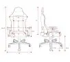 Fotel Diablo Chairs X-Starter Gamingowy do 136kg Tkanina Granatowy