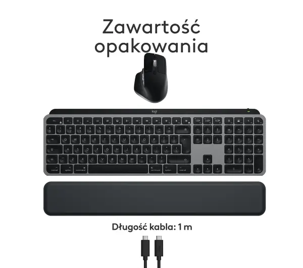 Logitech MX Keys S Combo dla Mac Grafitowy - Kup na Raty - RRSO 0%