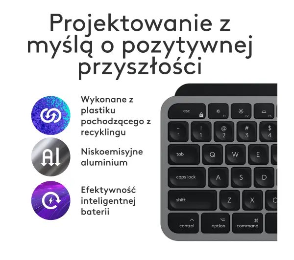 Logitech MX Keys S Combo dla Mac Grafitowy - Kup na Raty - RRSO 0%