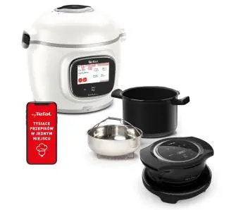 Multicooker Tefal Cook4me Touch Pro CY9431 + Pokrywa do zapiekania EY1508 1600W 6l Kosz do gotowania na parze