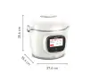 Multicooker Tefal Cook4me Touch Pro CY9431 + Pokrywa do zapiekania EY1508 1600W 6l Kosz do gotowania na parze