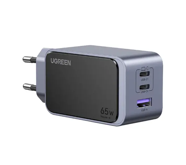 UGREEN 35042 Nexode Air 65W USB + 2x USB-C Szary - ⚡ BESTSELLERY ⚡