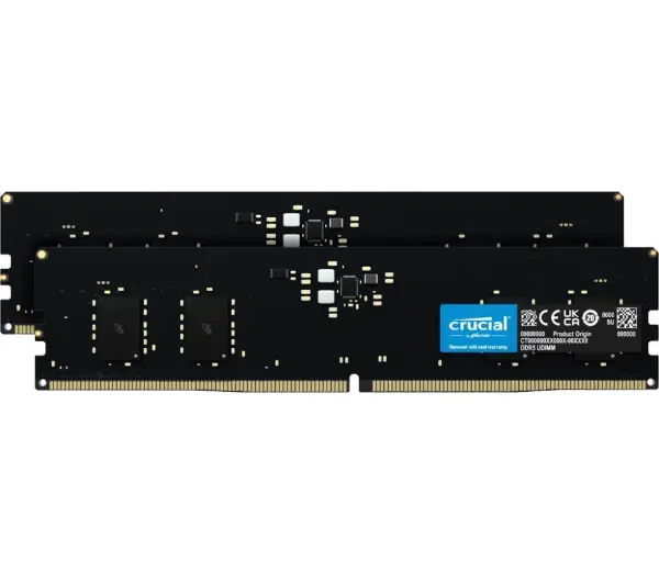 Crucial 32GB ×2枚 64GB DDR5 4800MHz メモリー Pamięć RAM Crucial DDR5 64GB (2x32GB) 4800 CL40 Czarny