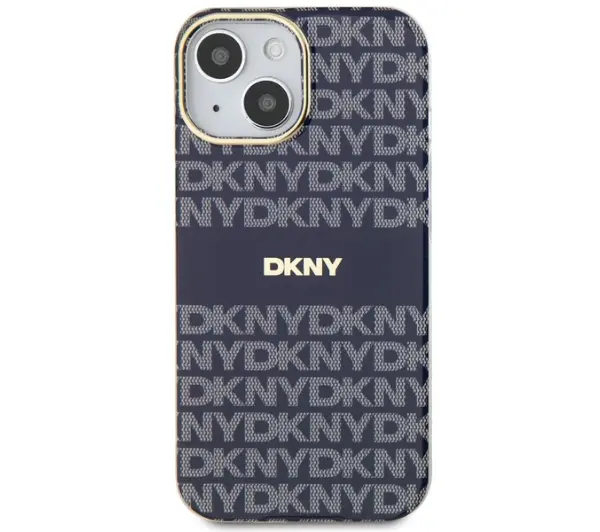 DKNY IML Mono & Stripe MagSafe do iPhone 15 Niebieski