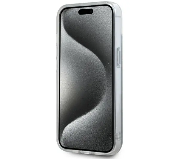 DKNY IML Mono & Stripe MagSafe do iPhone 15 Niebieski