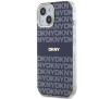 Etui DKNY IML Mono & Stripe MagSafe do iPhone 15 Niebieski