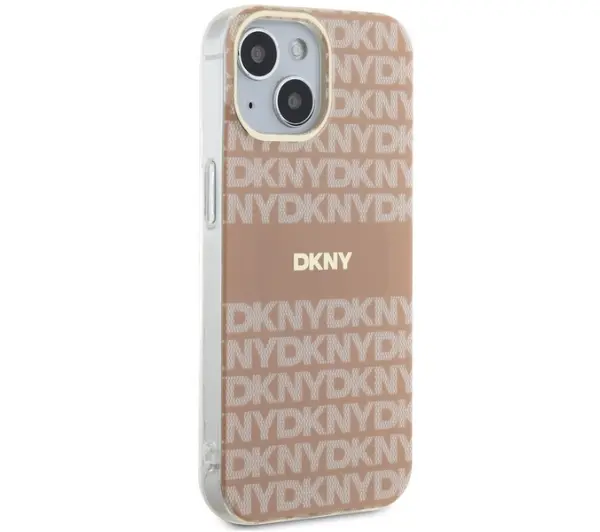 DKNY IML Mono & Stripe MagSafe do iPhone 14 Różowy