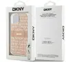 Etui DKNY IML Mono & Stripe MagSafe do iPhone 14 Różowy