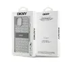 Etui DKNY Hardcase Leather Mono Stripe & Metal Logo do iPhone 15 Beżowy