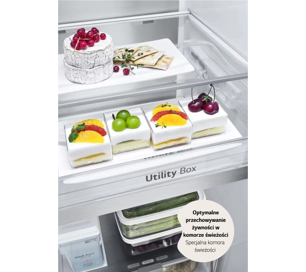 LG SBS GSLE91EVAC Funkcje AI Pełny No Frost 179cm Dystrybutor wody Zdalne sterowanie Ciemny grafit stal - TRZECI -55%, ALBO 5-TY ZA 1ZŁ - Kup na Raty - RRSO 0%