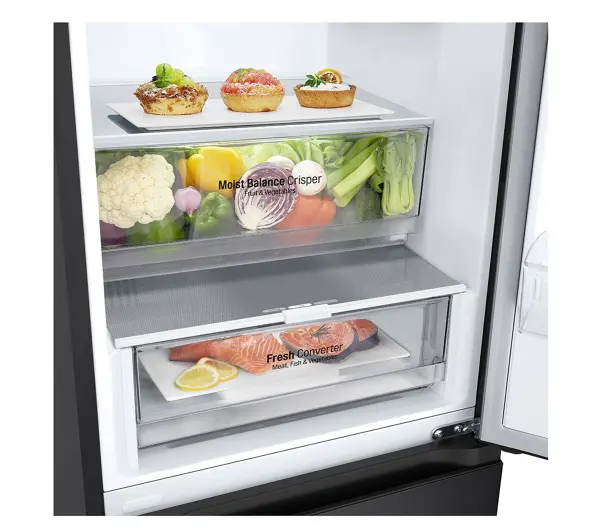 LG GBV3100CEP Pełny No Frost 186cm Szuflada z kontrolą wilgotności Ciemny grafit mat - Kup na Raty - RRSO 0%