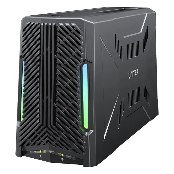 Stacja dokująca Unitek S1234B01-EU 1x dysk M.2 NVMe 1x dysk SATA USB-C 10Gbps Czarny