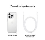 iPhone 16pro 1TB ホワイト Apple iPhone 16 Pro 1TB Biały Tytan - Smartfony i telefony