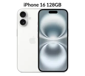 Smartfon Apple iPhone 16 128GB 6,1" 48Mpix Biały