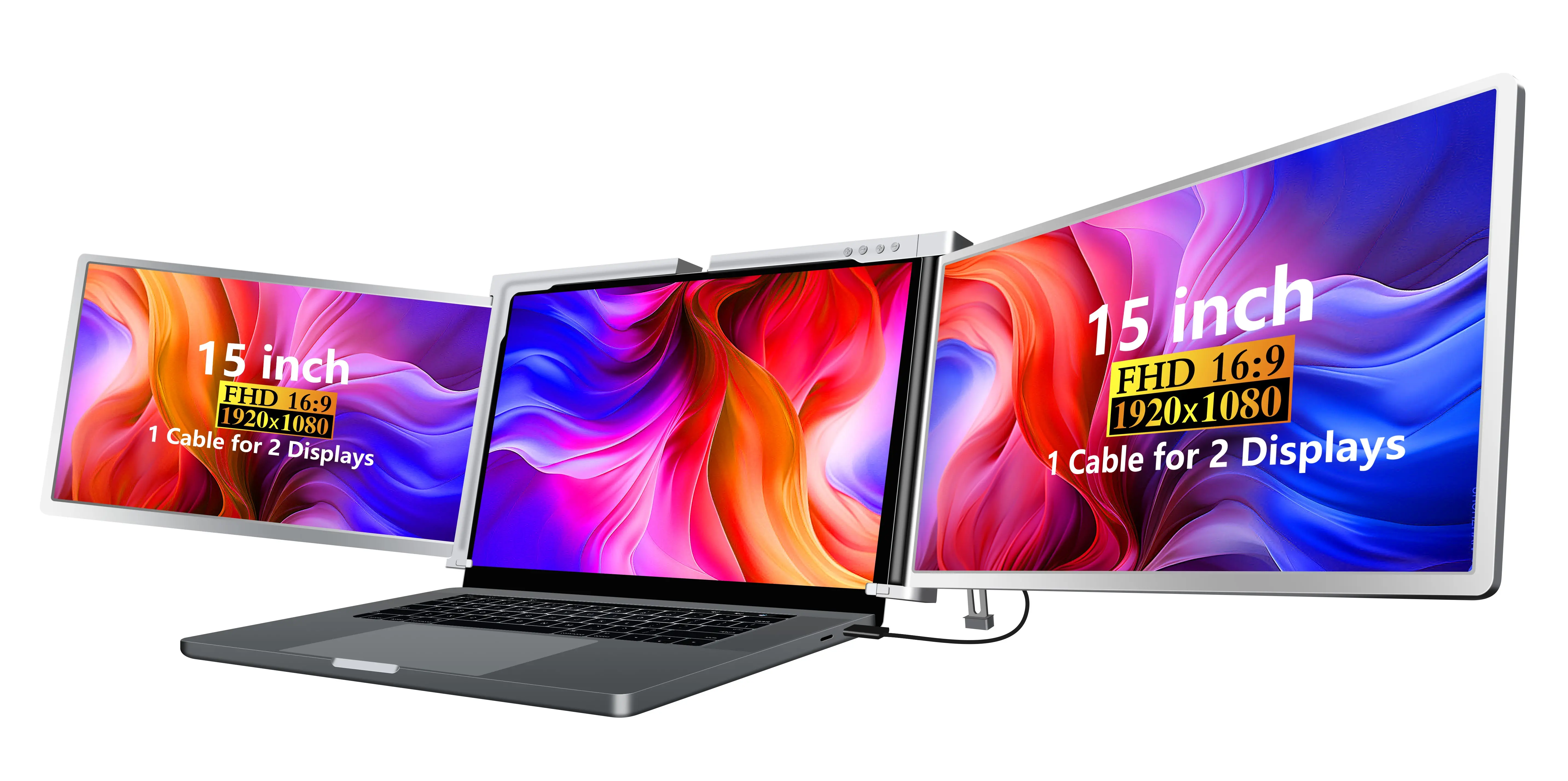 Monitor Extralink Smart Life S600 Dual Screen 15" Full HD IPS do laptopa