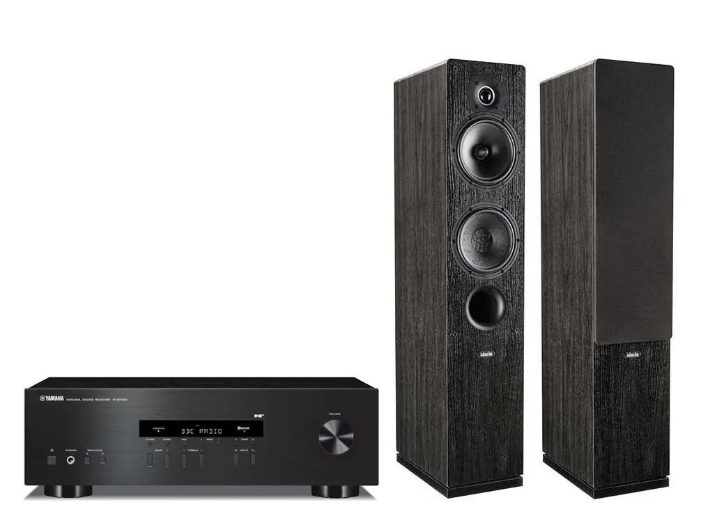 Zestaw stereo Yamaha R-S202D Czarny, Indiana Line Nota Tesi 561 Czarny