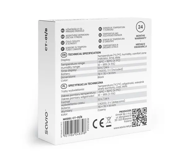 Savio CT-01/B Czarny