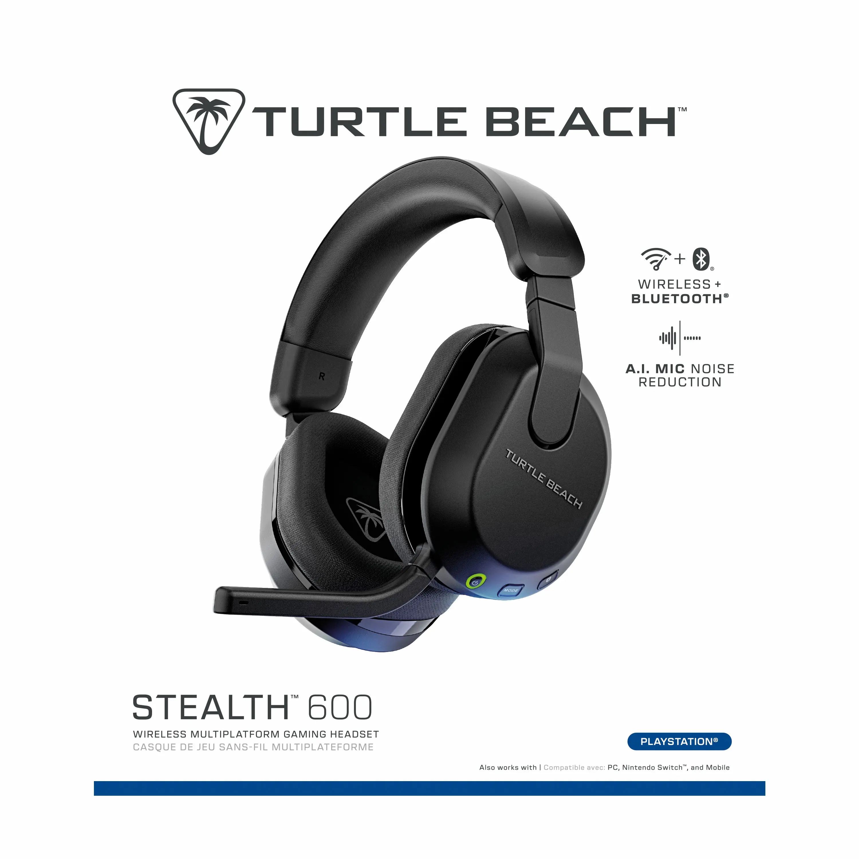фото Навушники з мікрофоном Turtle Beach Stealth 600 PlayStation Gen3 Black (226416)